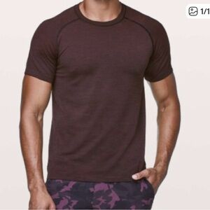 Lululemon Metal vent shirt Plum Men’s L Athletic Activewear Athleisure Stretchy
